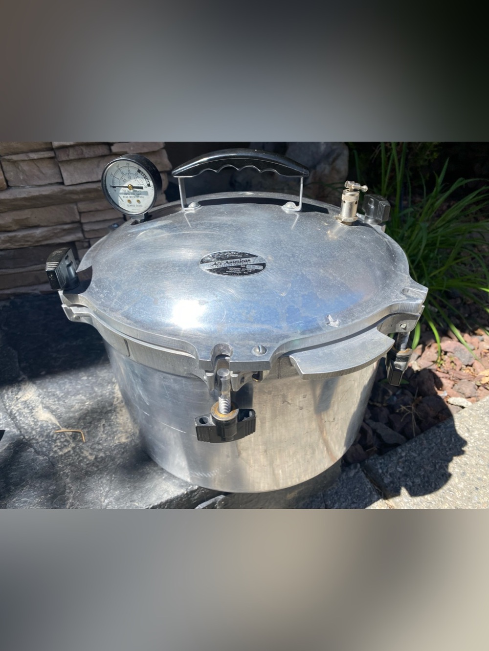 All American 921 15 Qt Heavy Cast Aluminum Pressure Cooker / Canner Pre Owned